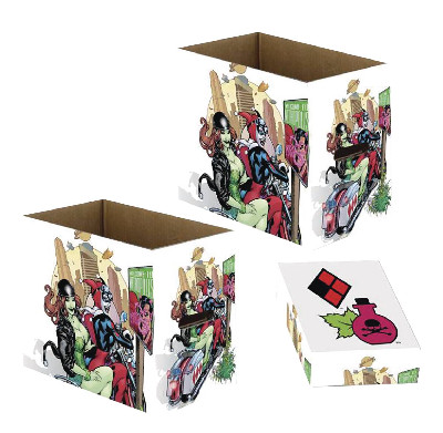 DC COMICS HARLEY QUINN & IVY SHORT COMIC STORAGE BOX