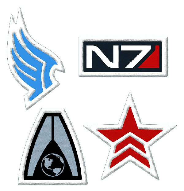 Ecomics MASS EFFECT N7 LOGO EMBROIDERED PATCH   Mass Effect N7 Logo Embroidered Patch Small Thumb