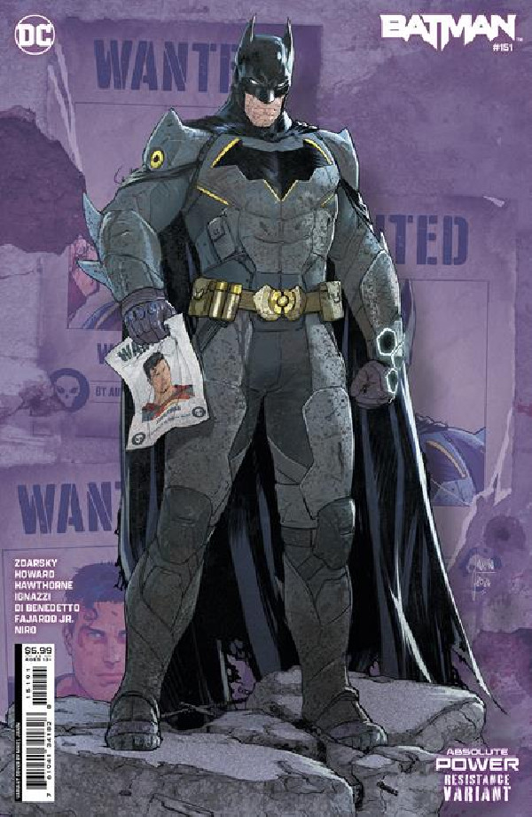 BATMAN 151 CVR F MIKEL JANIN RESISTANCE CARD STOCK VAR (ABSOLUTE POWER)