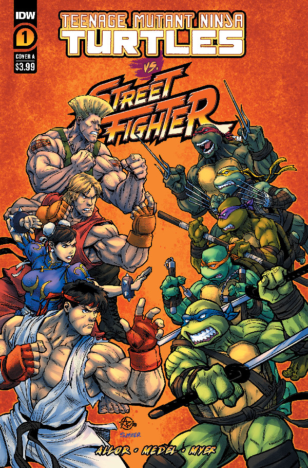 Teenage Mutant Ninja Turtles Vs. Street Fighter 1 Cover A (Medel)
