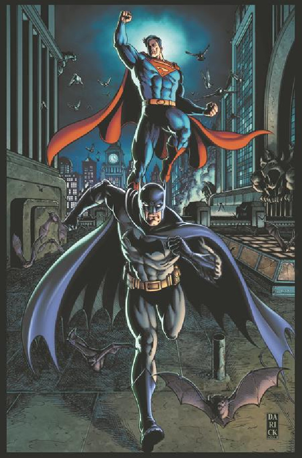 BATMAN SUPERMAN WORLDS FINEST 18 CVR B DARICK ROBERTSON & DIEGO RODRIGUEZ CARD STOCK VAR