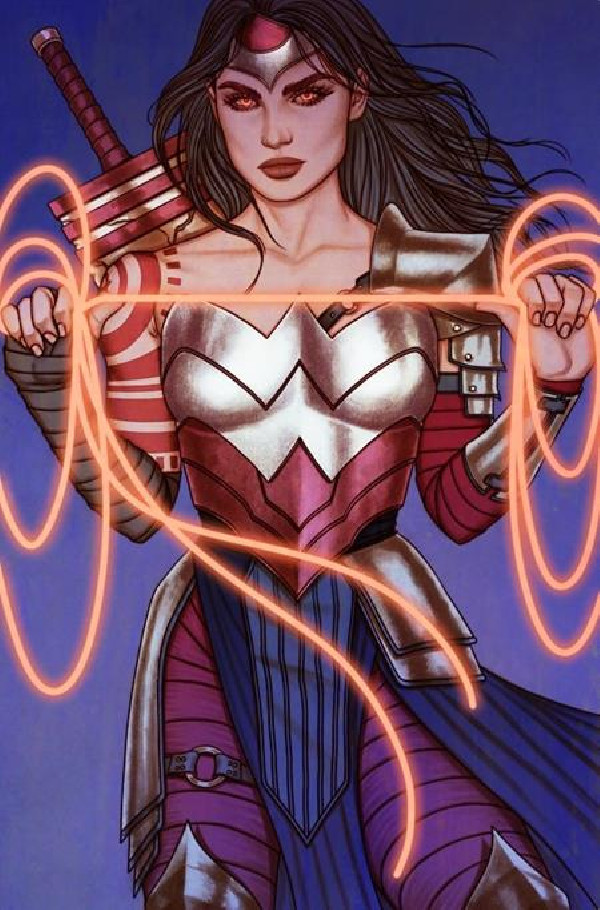 ABSOLUTE WONDER WOMAN 6 CVR E JENNY FRISON INTERNATIONAL WOMENS DAY CARD STOCK VAR